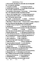 Bộ đề ôn thi ôn môn Địa lý Lớp 7